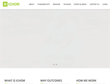 Tablet Screenshot of ichom.org